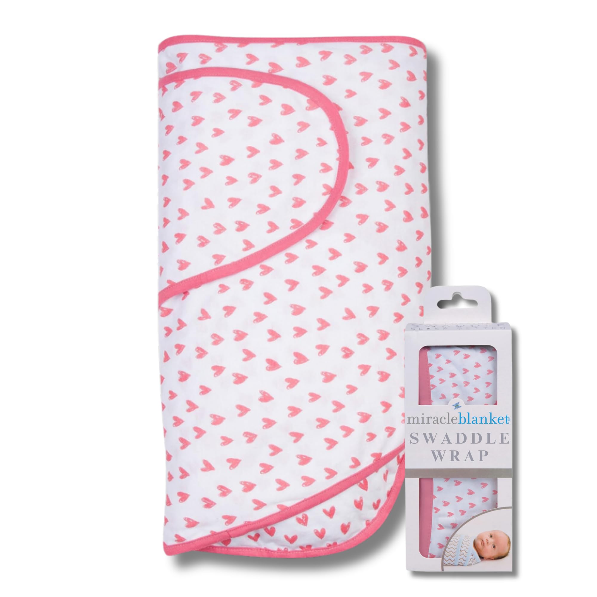 Miracle Blanket swaddle arms-hug for calmer newborn sleep.