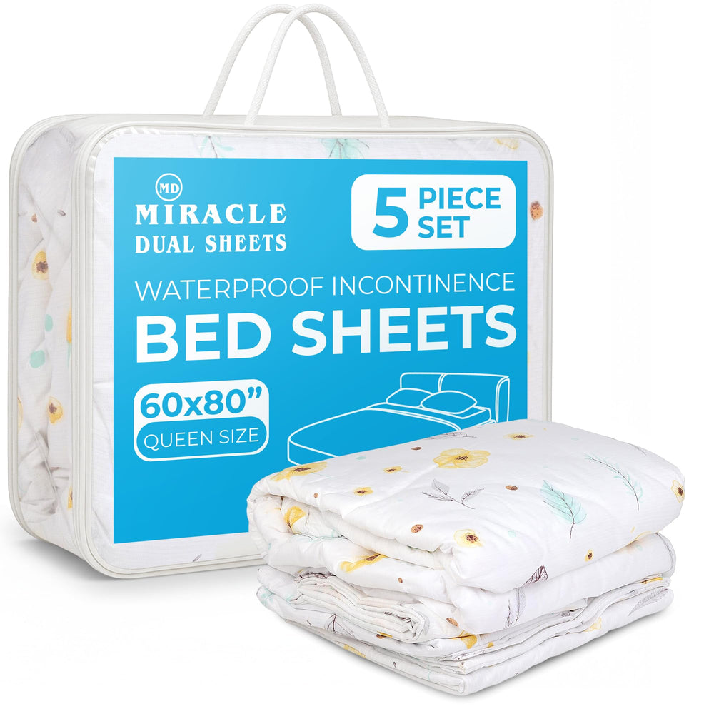 Miracle Dual Sheets bed coverage full mattress keeps surface leak-free for a restful night.