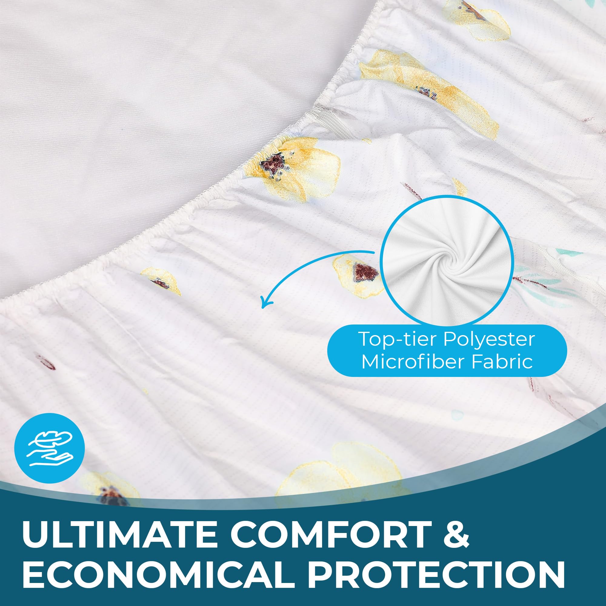 Miracle Dual Sheets no-slip secure fit stays in place for active sleepers.