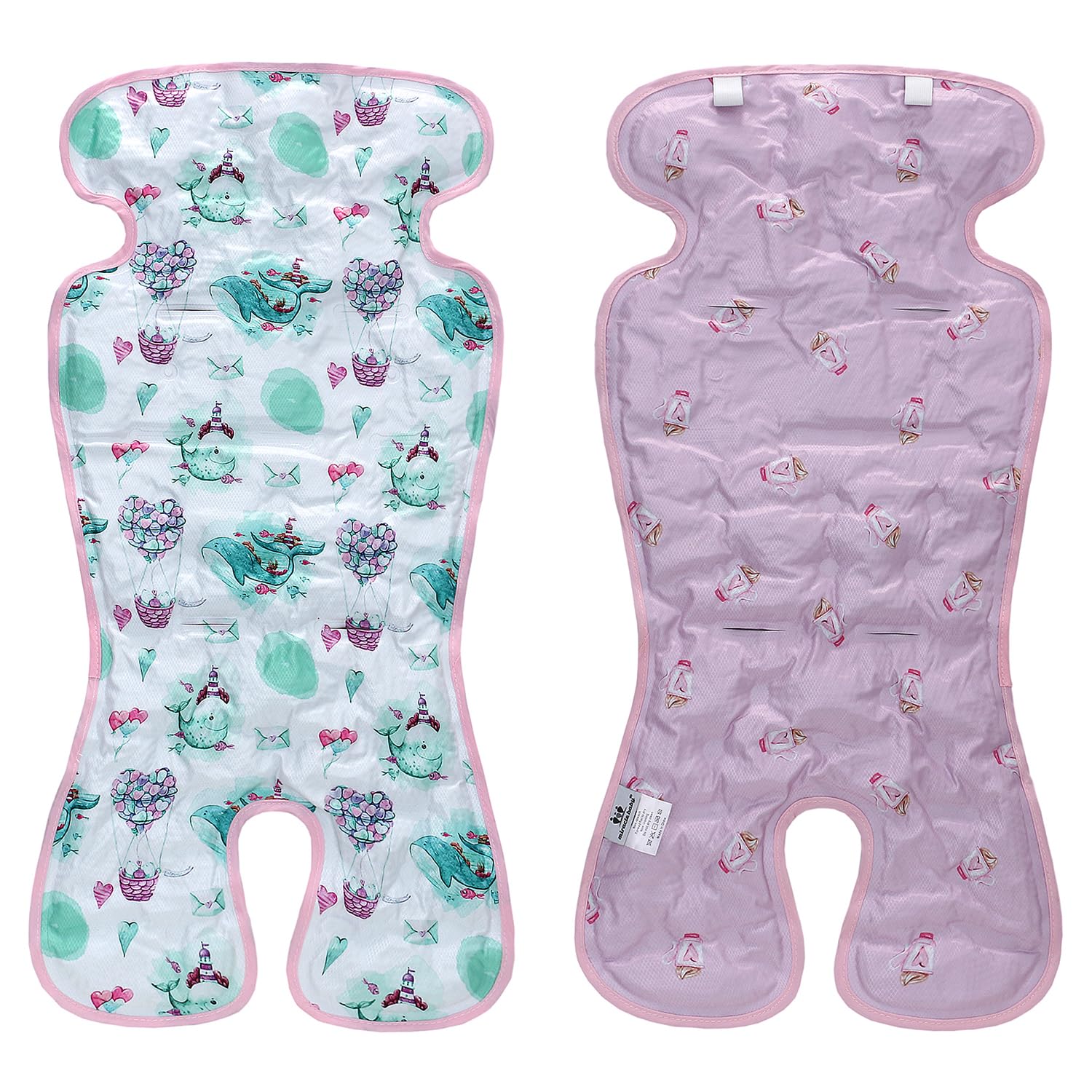Miracle Baby gel pad top view with dual-sided cooling for car seat use