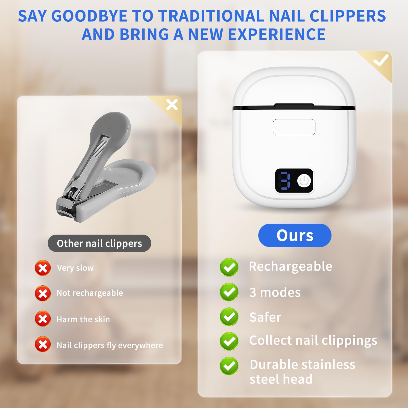 MIRAIWATIMO baby nail clipper suited for family use, from infants to adults.
