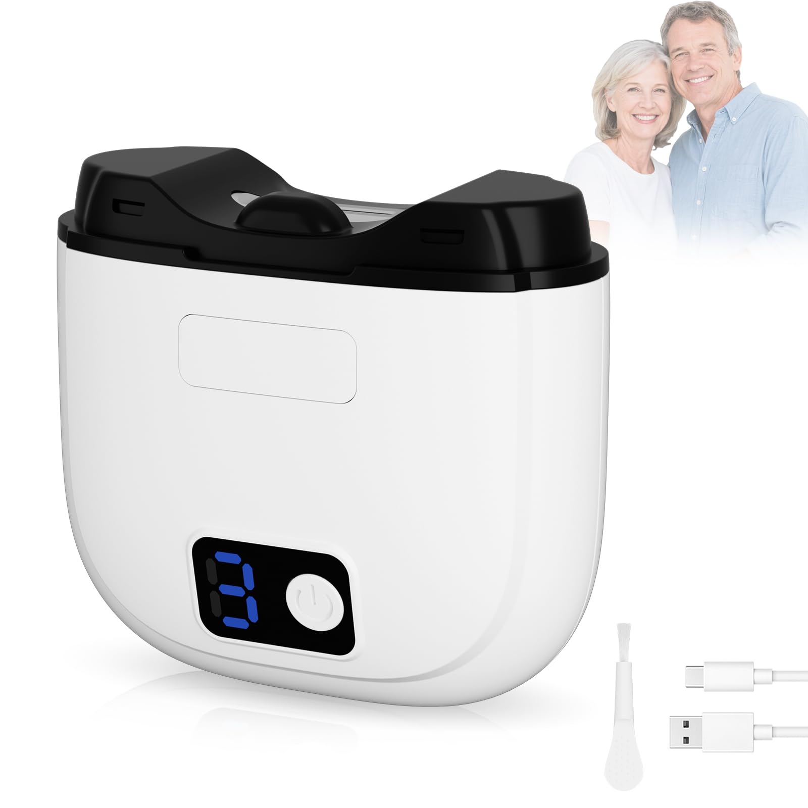 MIRAIWATIMO electric nail-clipper with LED light for precise, safe trimming.