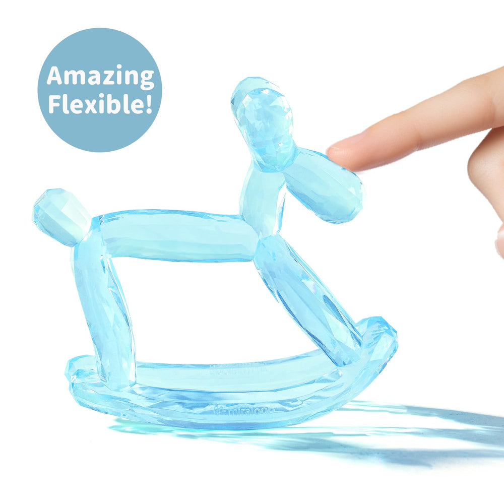 Miraloop Crystal Jelly teether soothing gums during teething sessions