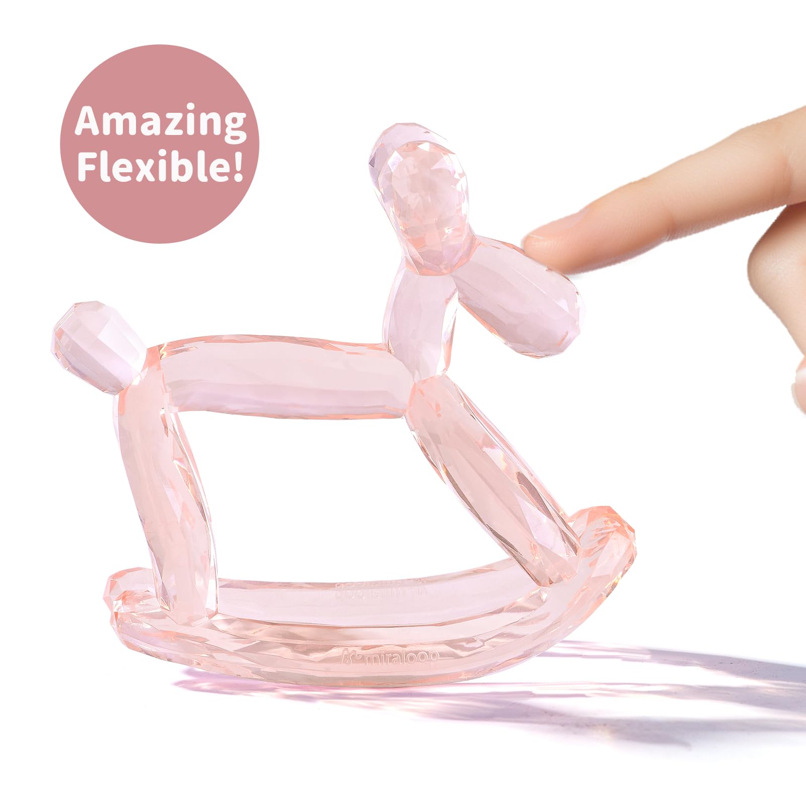Miraloop teether is dishwasher and freezer safe for quick cleanup