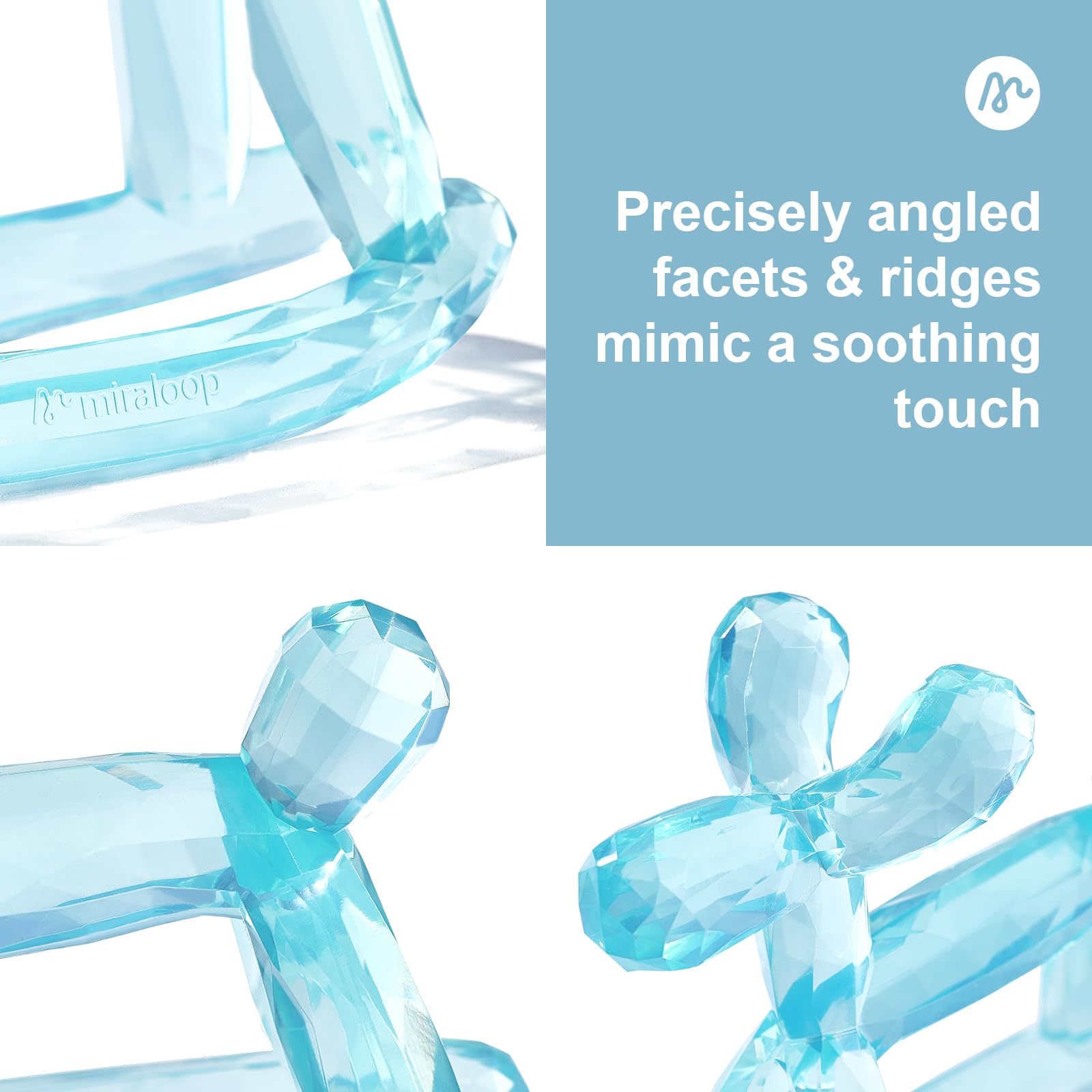 Miraloop teether is dishwasher and freezer safe for easy cleaning