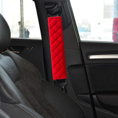 MIRKOO seat belt pad hook and loop closure for easy installation