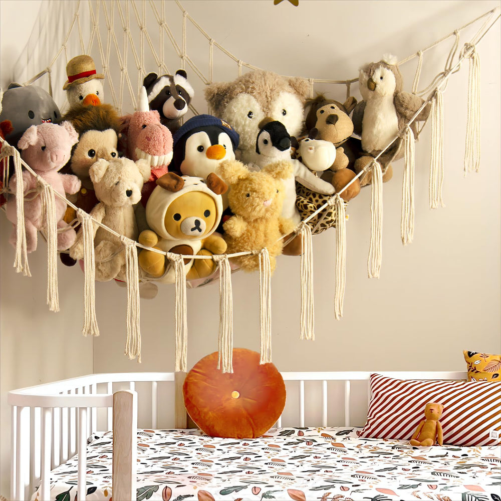 Mirolam stuffed animal hammock wall mount kit for quick, secure installation.