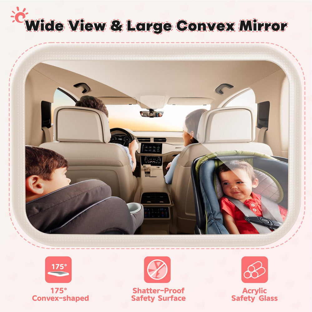 Mirrorsafe no-tools install makes securing the mirror fast and simple.