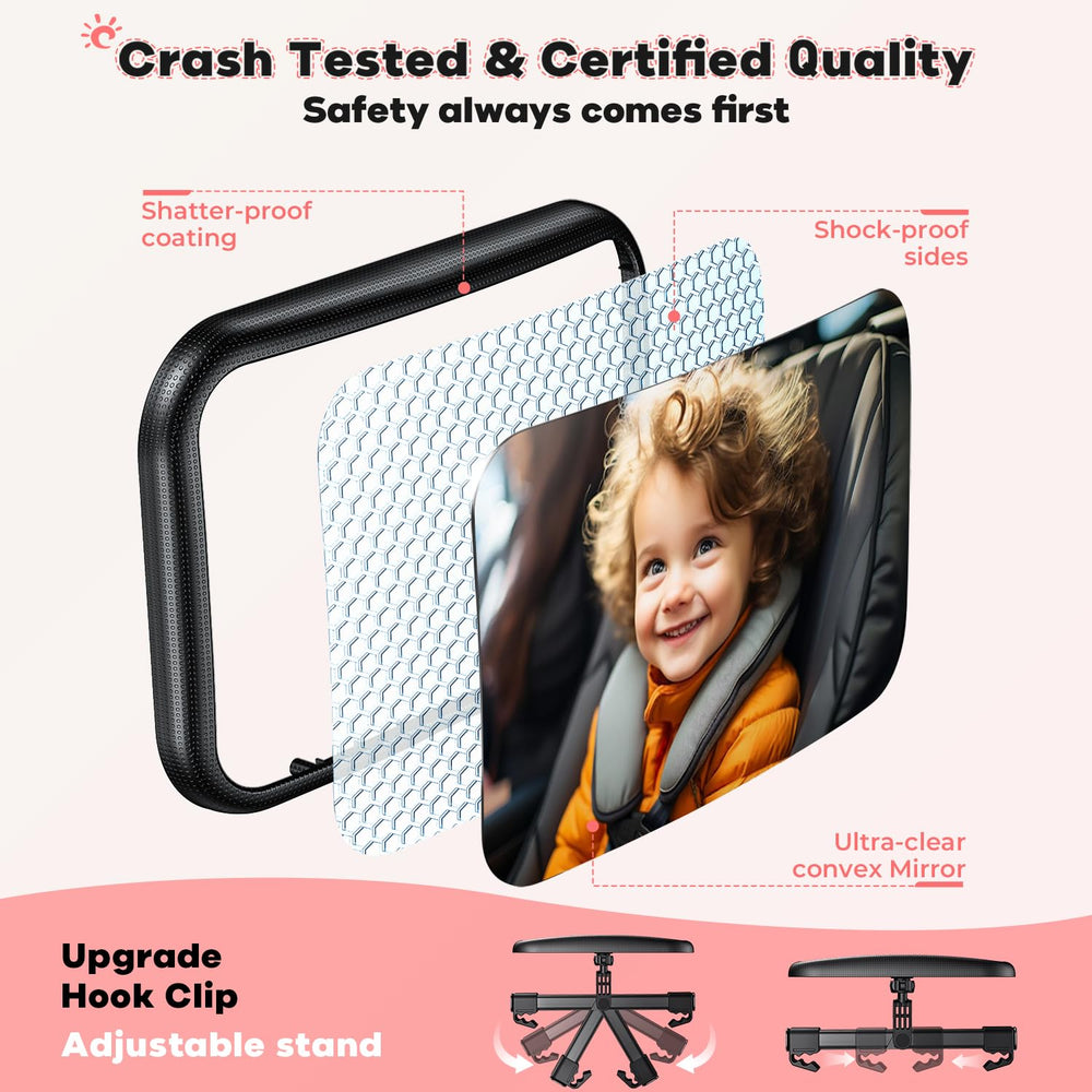 MirrorSafe safe driving aid supports attentive supervision of your baby.