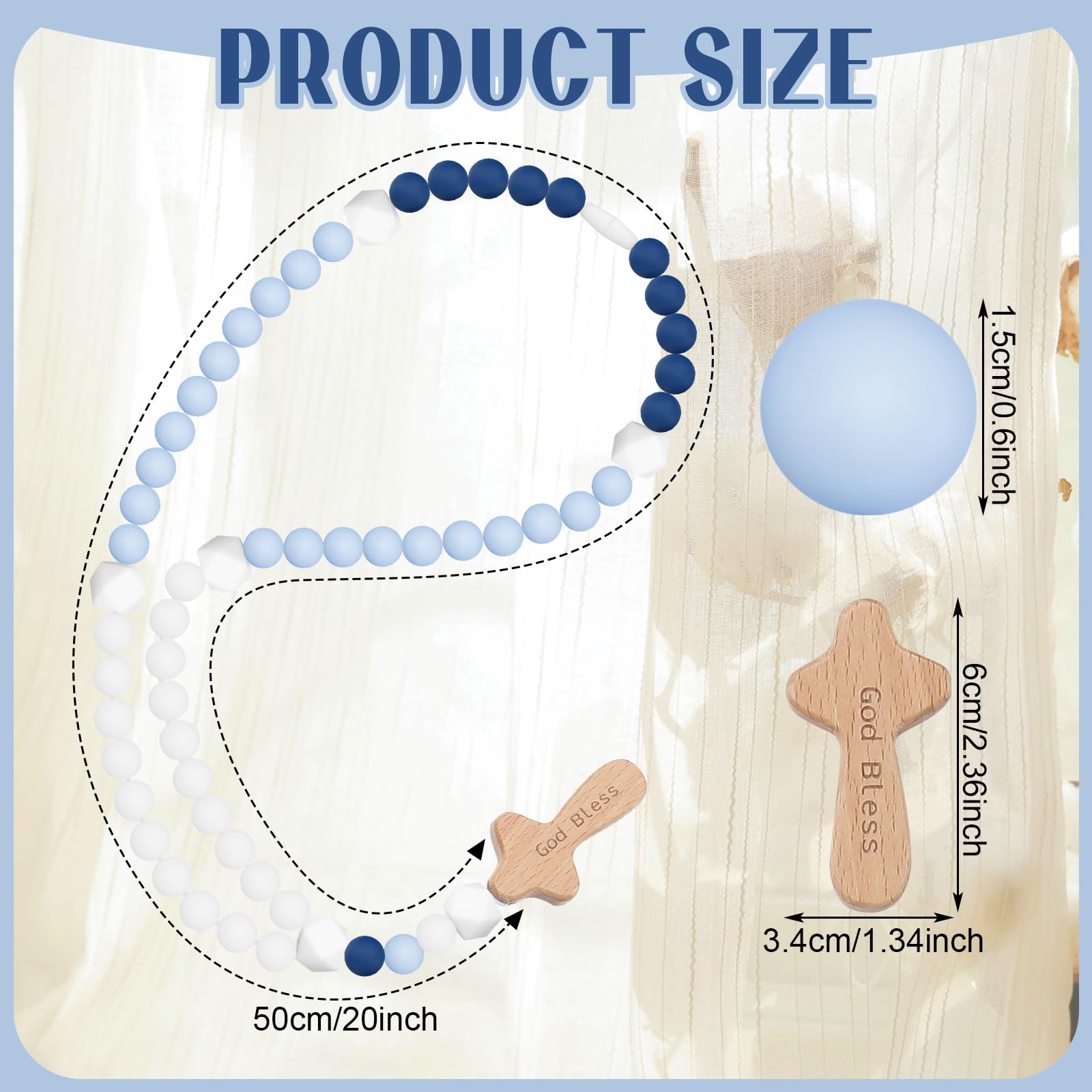 Misdary silicone beads offer a safe, gentle tactile experience