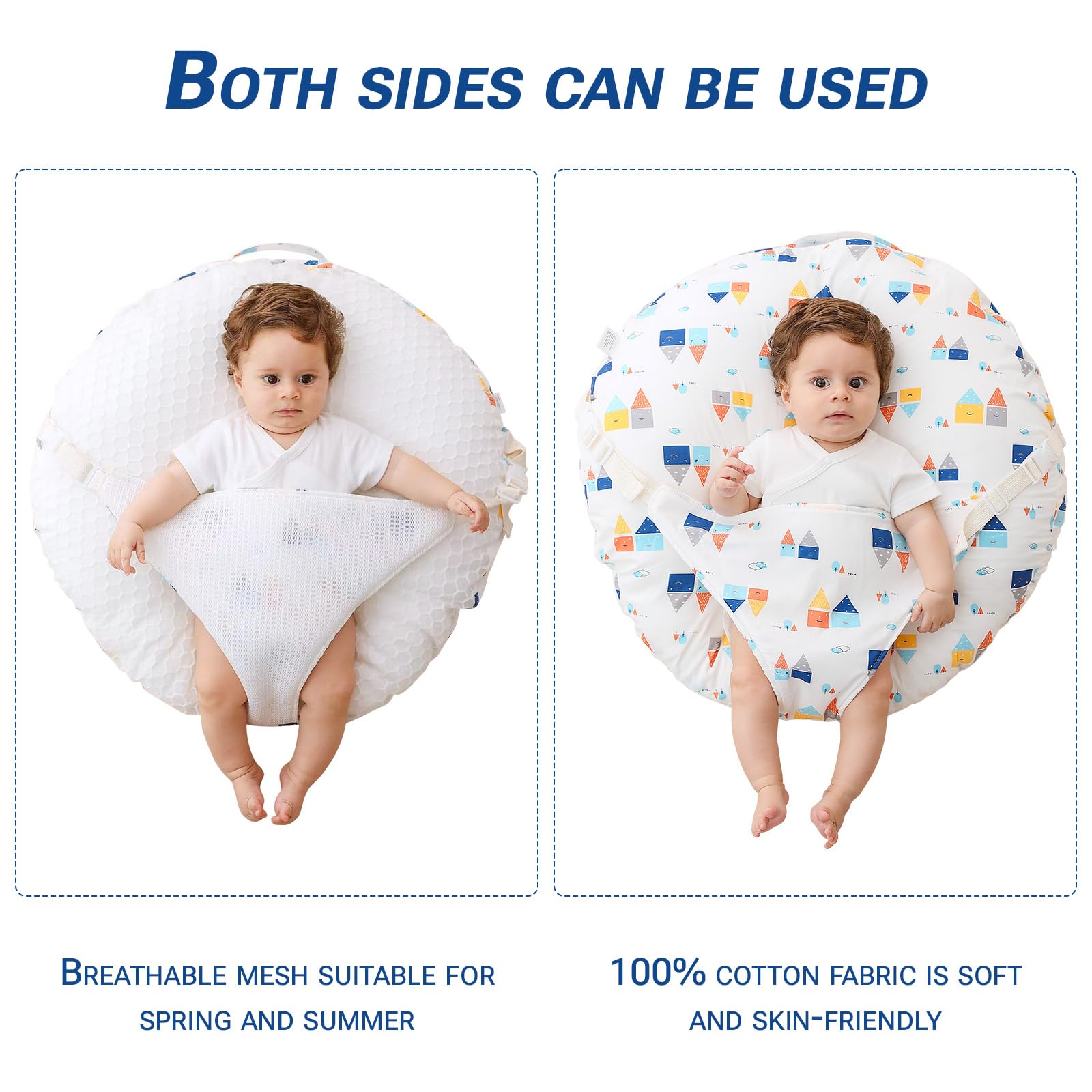 Misounda portable pillow with handle for on the go use