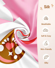Miss Adola pillowcase features a hidden zipper for easy, snag-free washing.