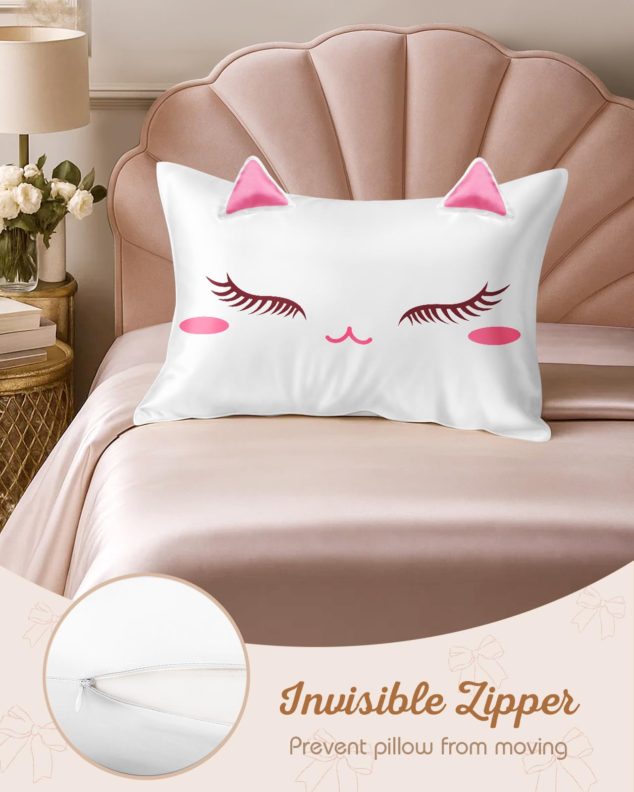 Travel-friendly Miss Adola pillowcase for on-the-go comfort.