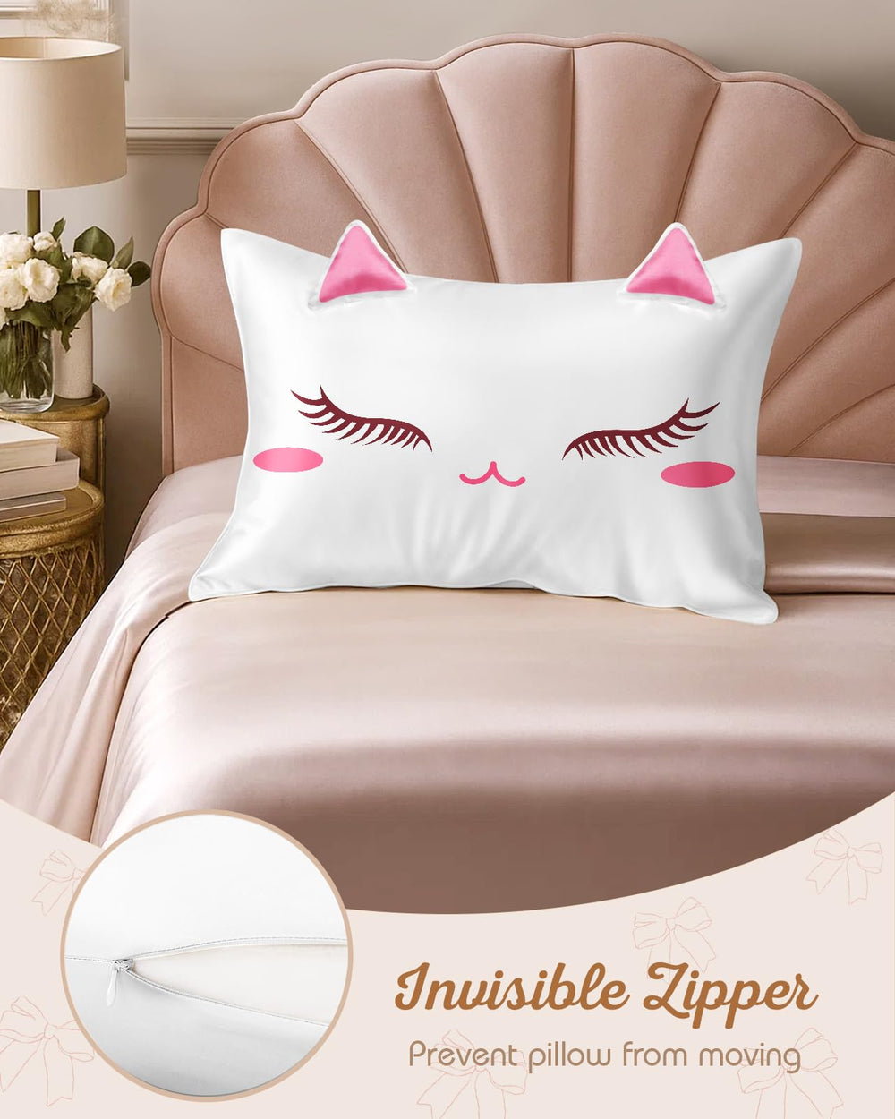Travel-friendly Miss Adola pillowcase for on-the-go comfort.