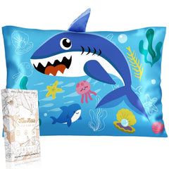 Miss Adola toddler silk pillowcase with cartoon design for imaginative bedtimes.