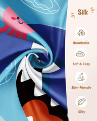 Miss Adola pillowcase with hidden zipper keeps pillow secure and easy to clean.