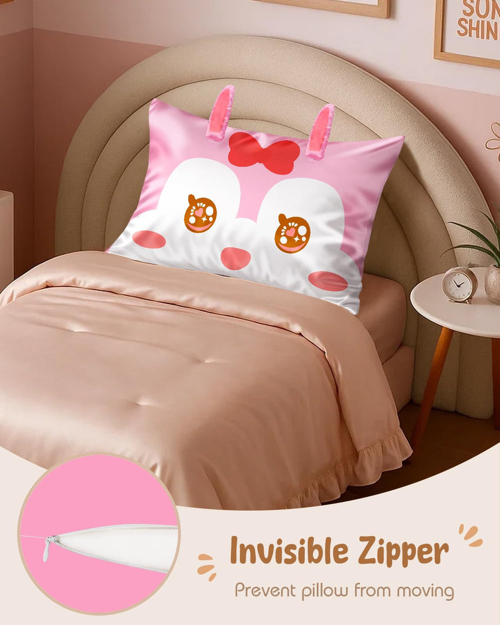 Miss Adola travel-friendly pillowcase keeps kids comfy on trips.
