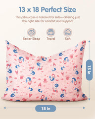 Miss Adola two-pack 13x18 inch pillowcases suitable for crib and toddler bed