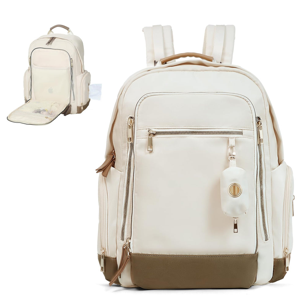 Miss Fong diaper bag backpack insulated bottle pockets for beverages.