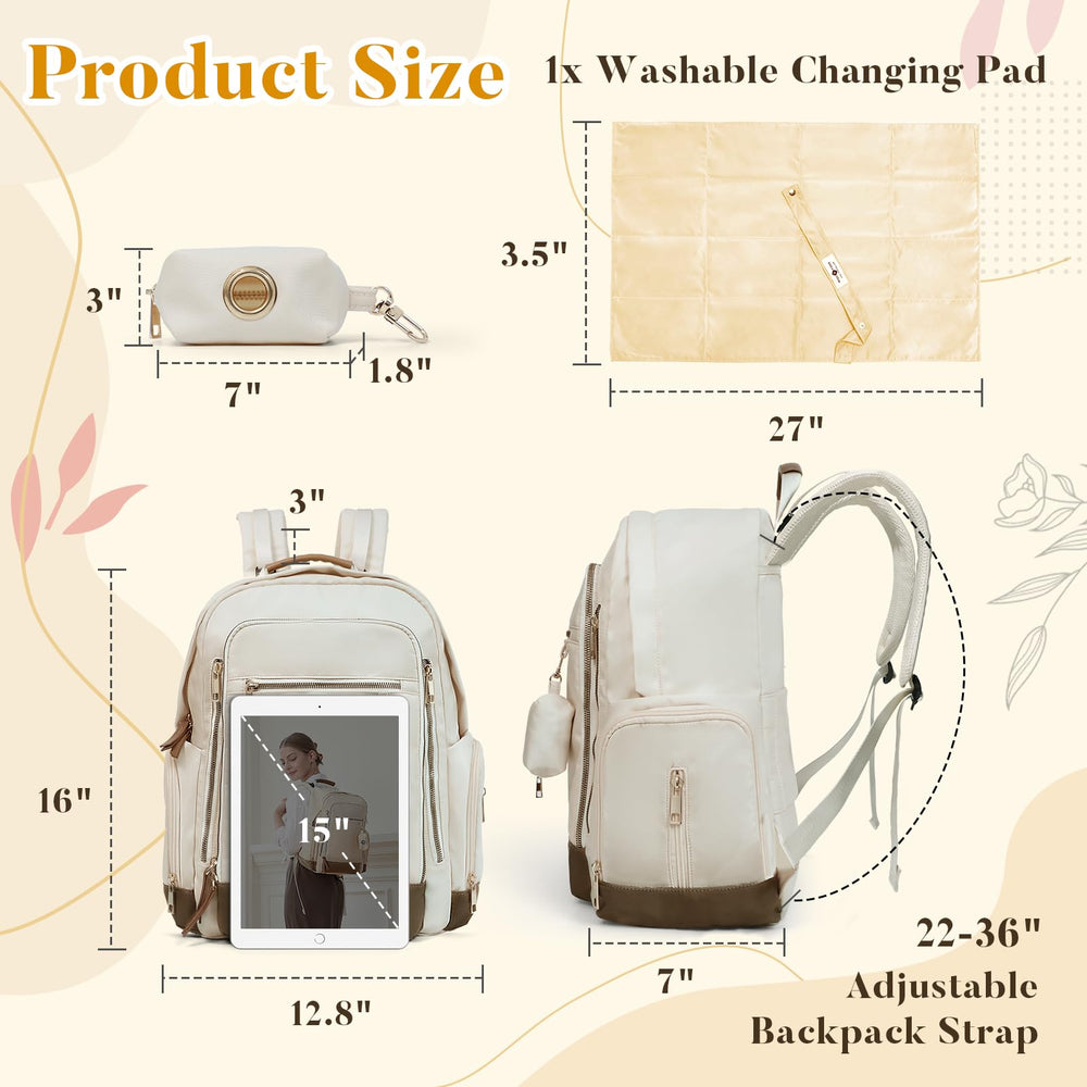 Miss Fong diaper bag backpack lightweight waterproof nylon for easy travel.