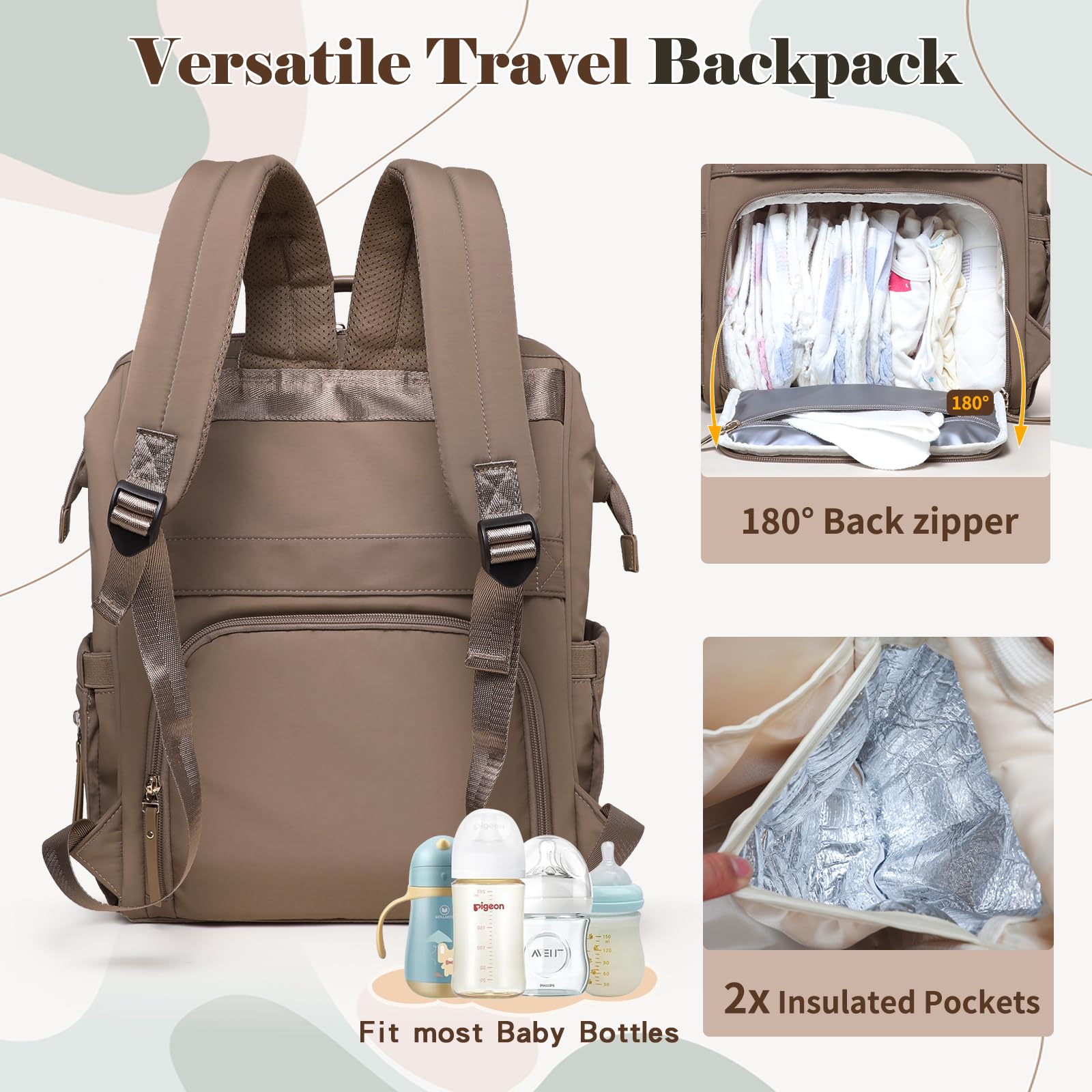 Miss Fong side tissue pocket for quick diaper changes