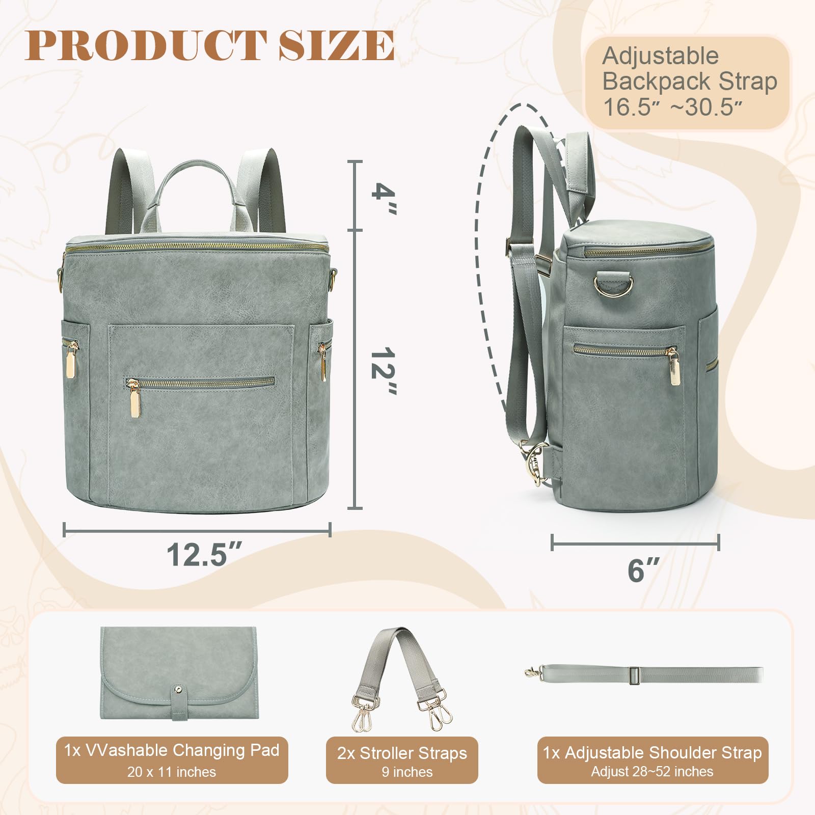 Miss Fong stroller straps offer hands-free convenience on trips.