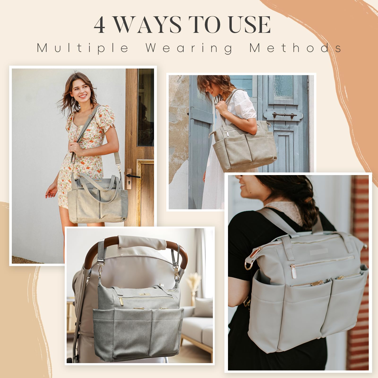 Miss Fong pocket-organization design helps parents find essentials fast.