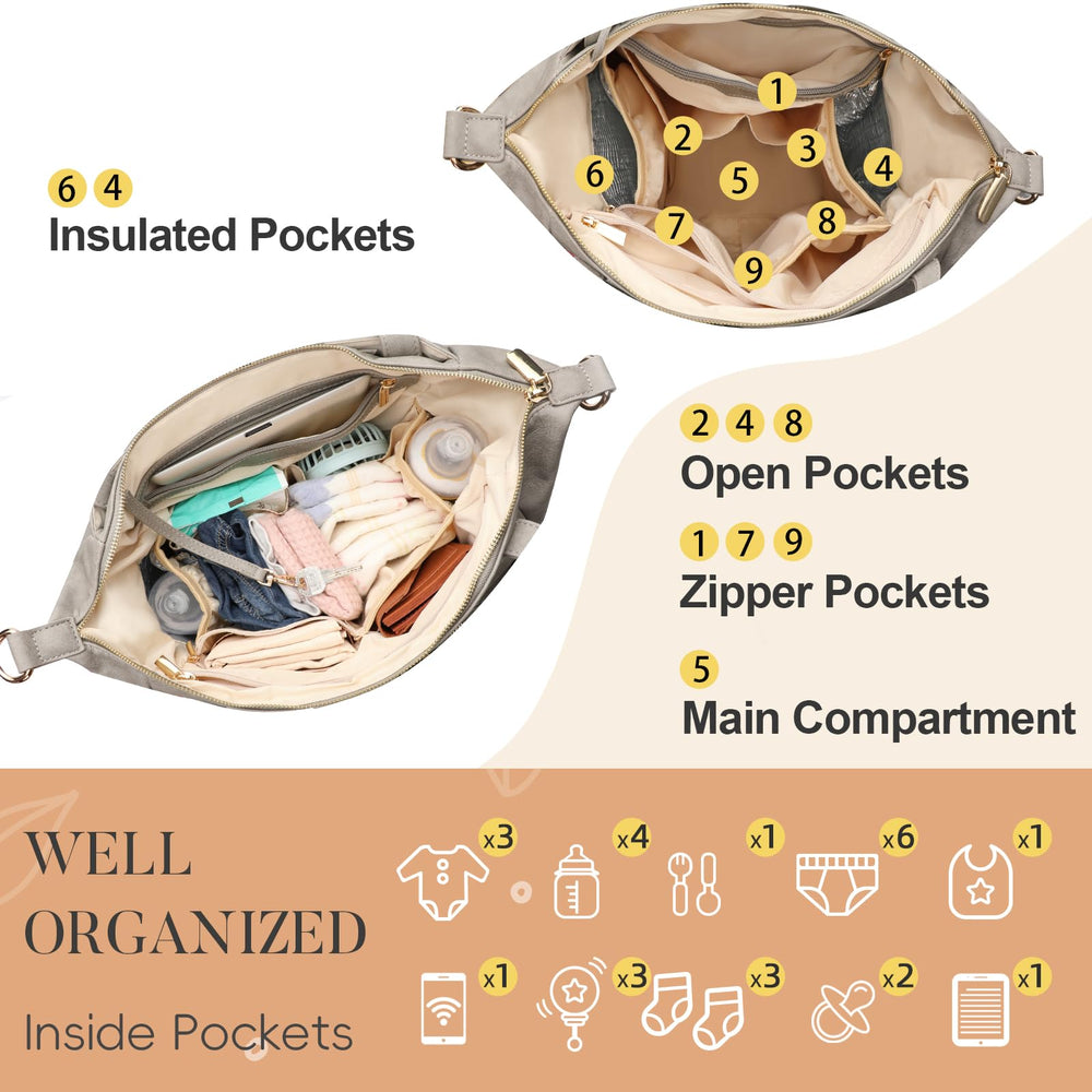 Miss Fong stroller-straps enable hands-free shopping and quick stroller docking.