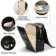 Miss Fong leather diaper bag changing pad included for clean on-the-go changes