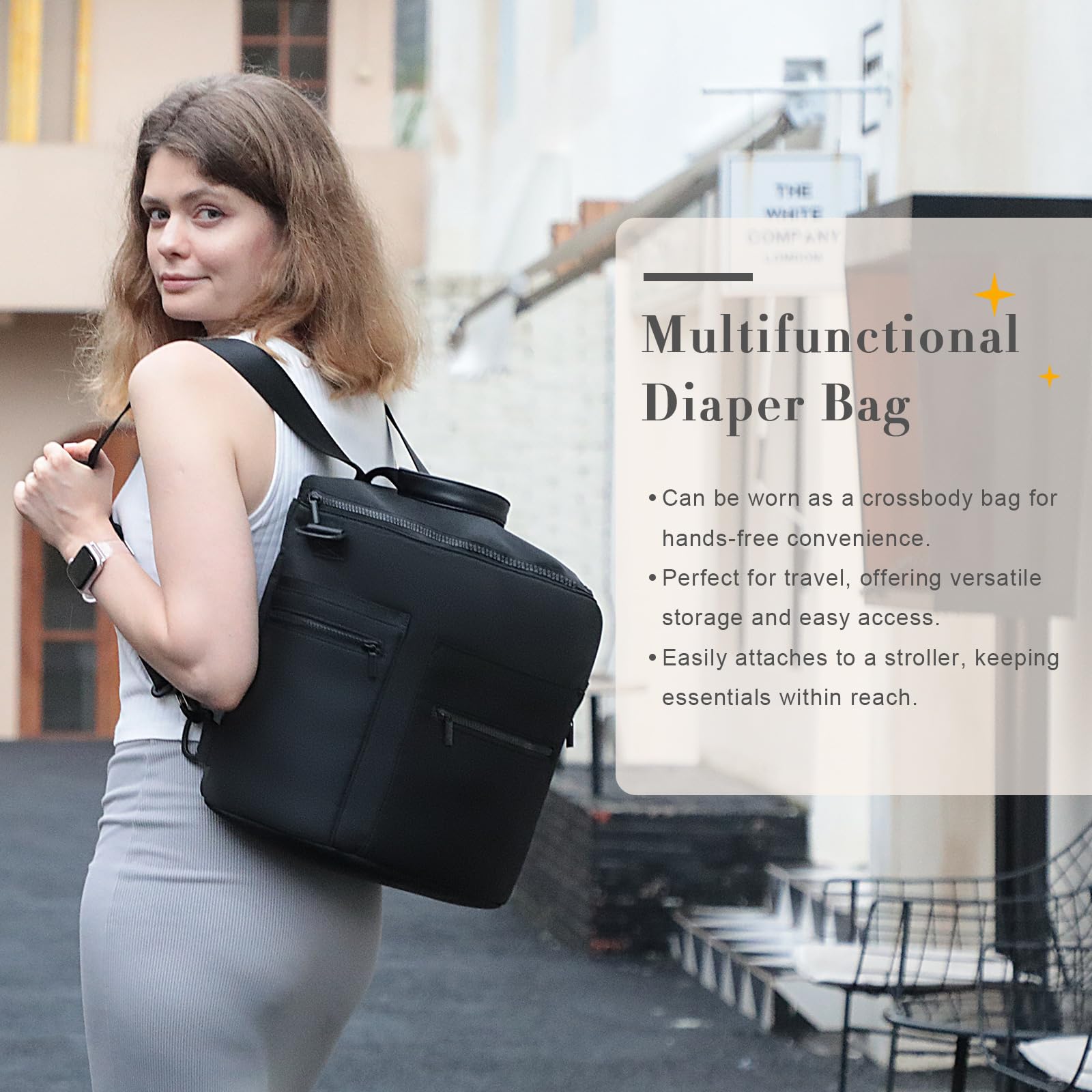 Miss Fong bag showing 16 pockets for organized essentials