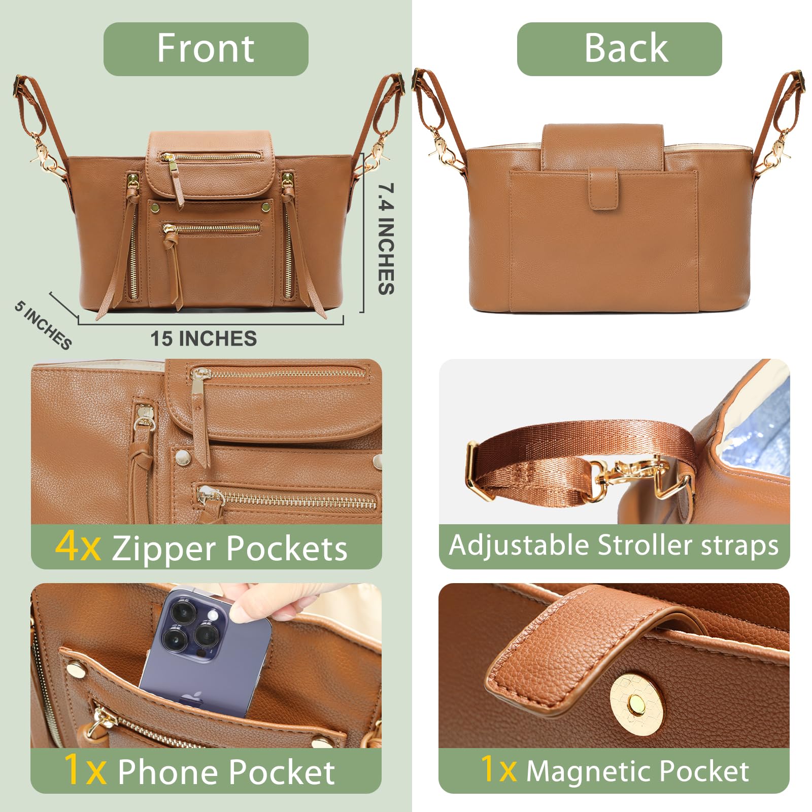 Miss Fong gold hardware detail adds a luxurious touch