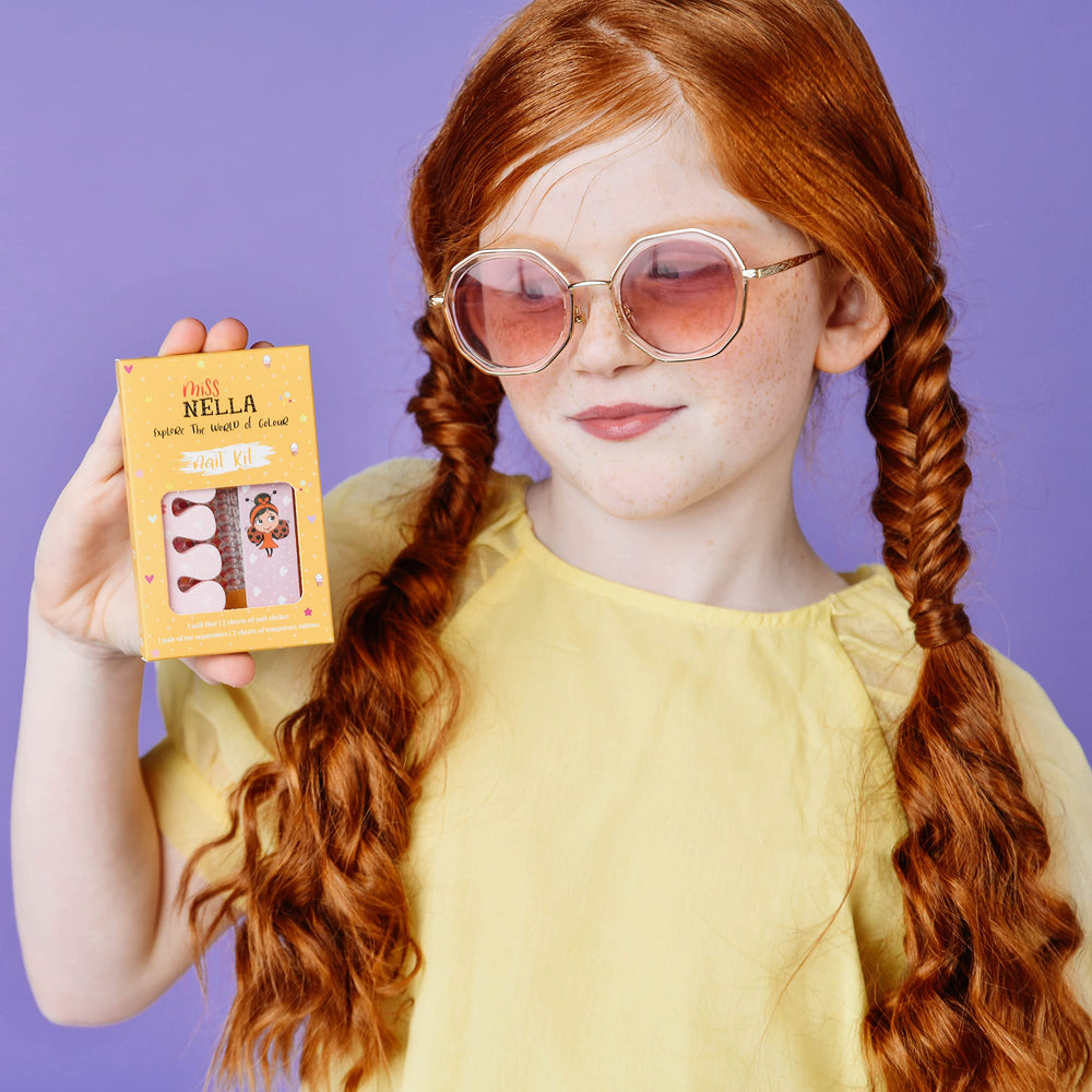 Miss Nella nail stickers for kids add colorful, mess-free nail art.