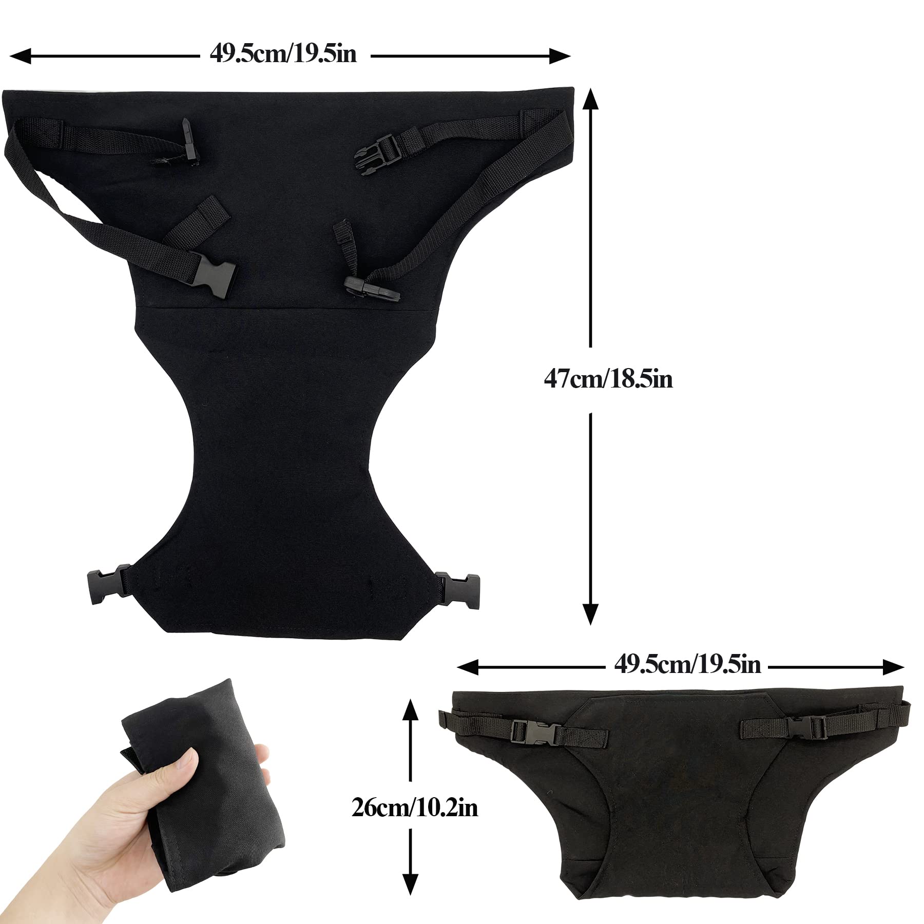 MISSEIAR machine-washable feeding belt for quick cleanup after meals.
