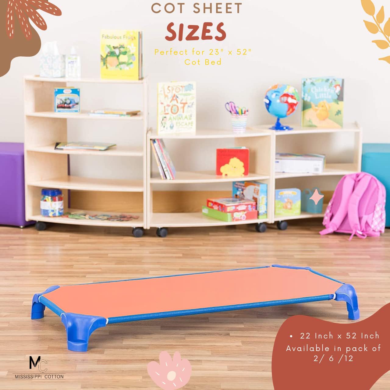 Mississippi Cotton solid color options for classrooms.