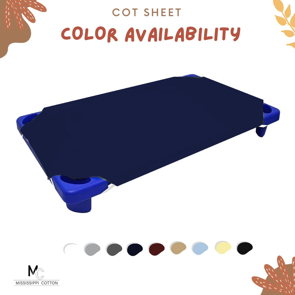 Mississippi Cotton machine washable cot sheet 22x52 dries quickly