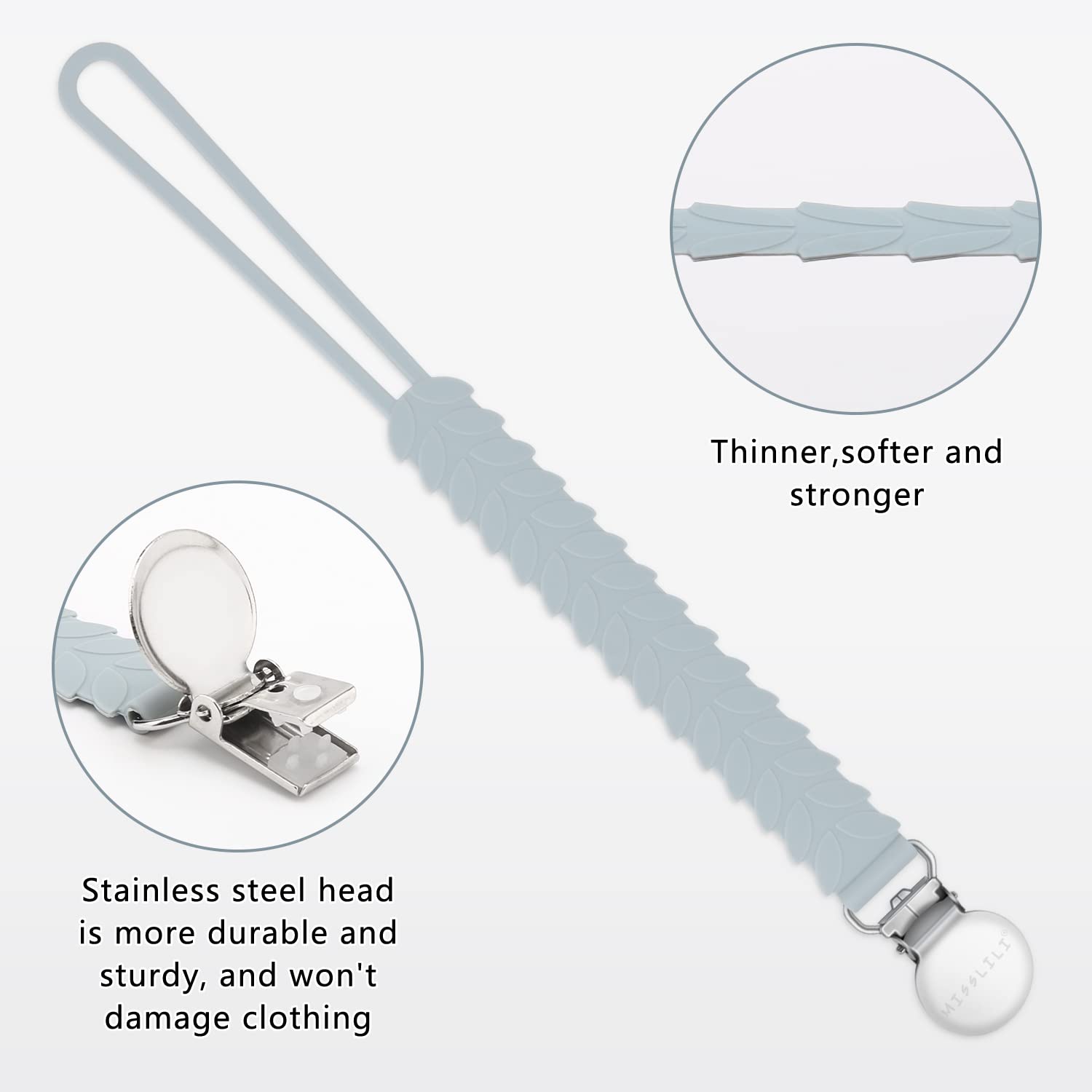 MISSLILI teether is dishwasher-safe for quick cleanup after feeding.