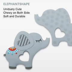 MISSLILI teether made of 100% food-grade silicone, BPA-free and CPSIA tested.