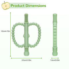 MISSLILI silicone hollow teether with easy grip for babies