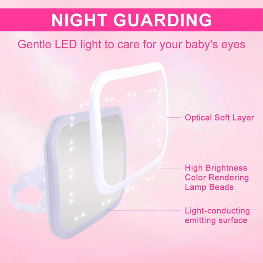 MissMeeca lighting stays cool and unobtrusive during late-night checks.