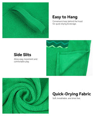 MissShorthair hooded bath towel with front pocket provides private changing at pools
