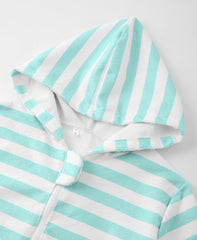 MissShorthair hooded towel poncho pocket detail for small-item storage at the pool