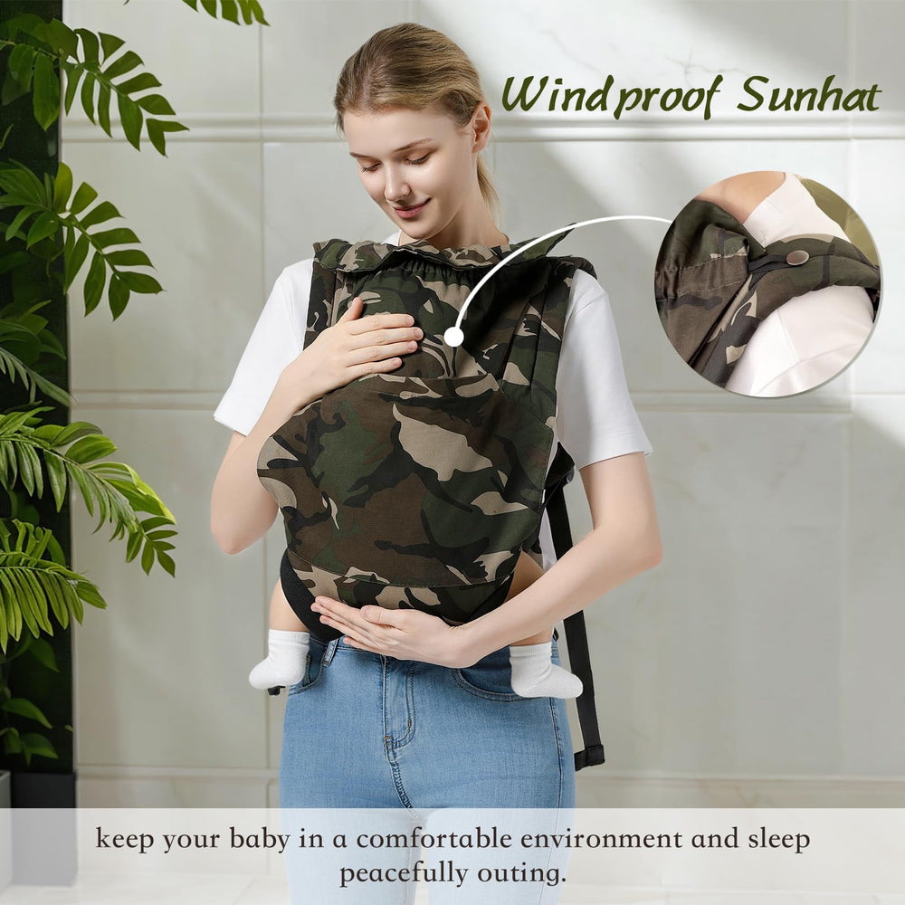 MISSWISDOM carrier with adjustable back and shoulder straps for growing child
