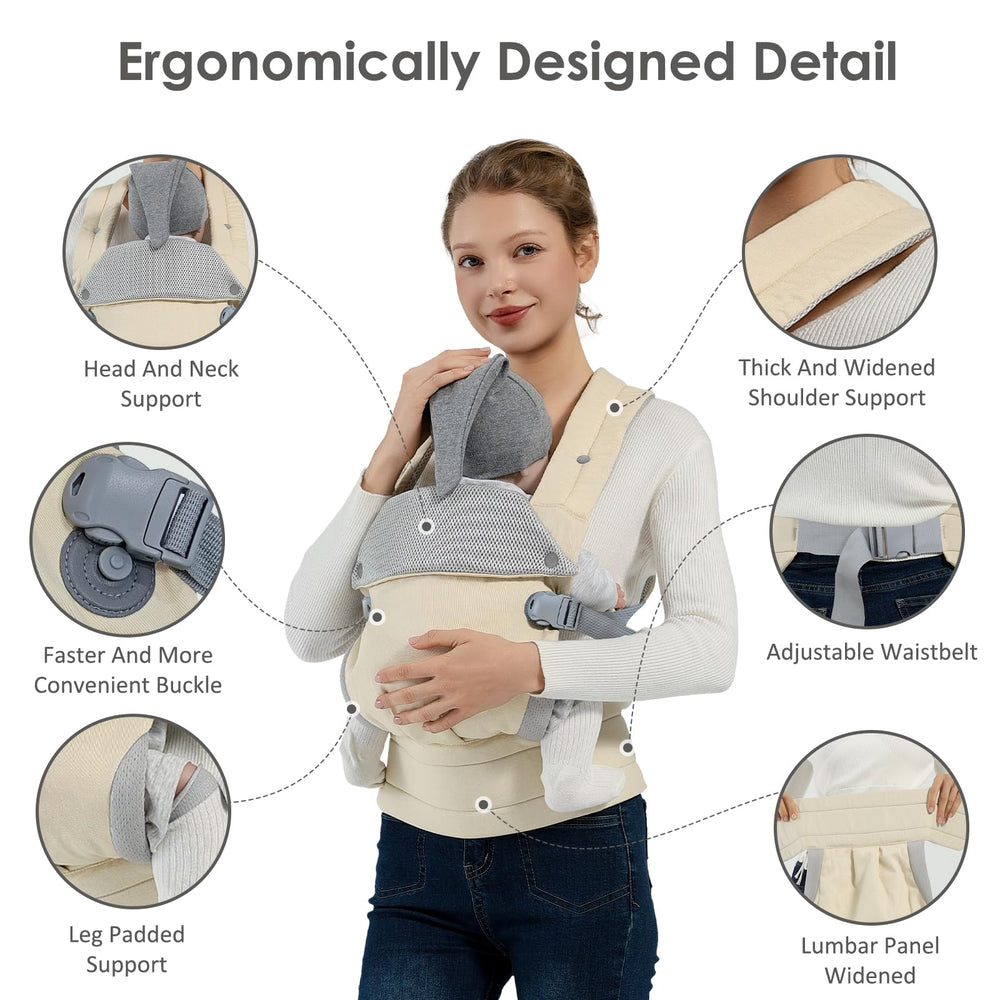 MISSWISDOM adjustable design grows with child from newborn to toddler.