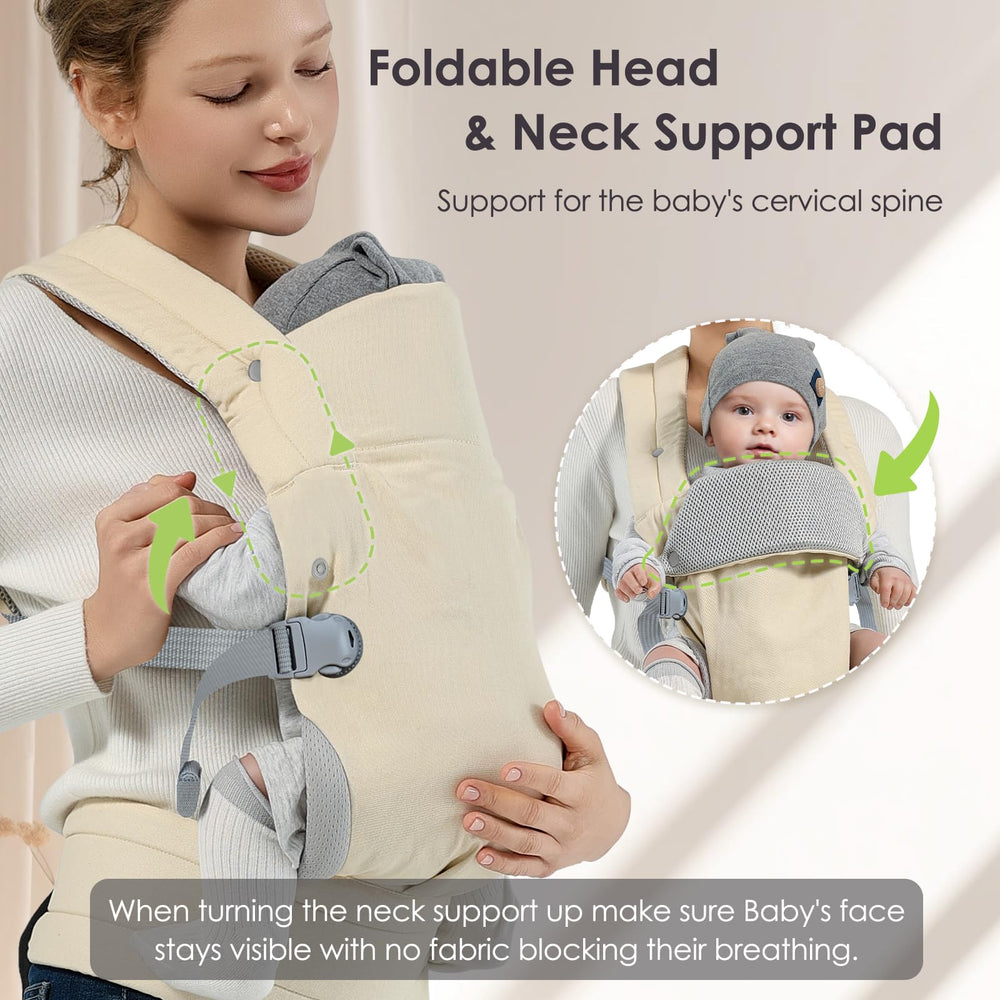 MISSWISDOM breathable fabric wicks moisture for baby and caregiver comfort.