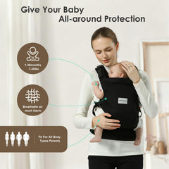MISSWISDOM baby carrier lumbar support provides back comfort during longer wear