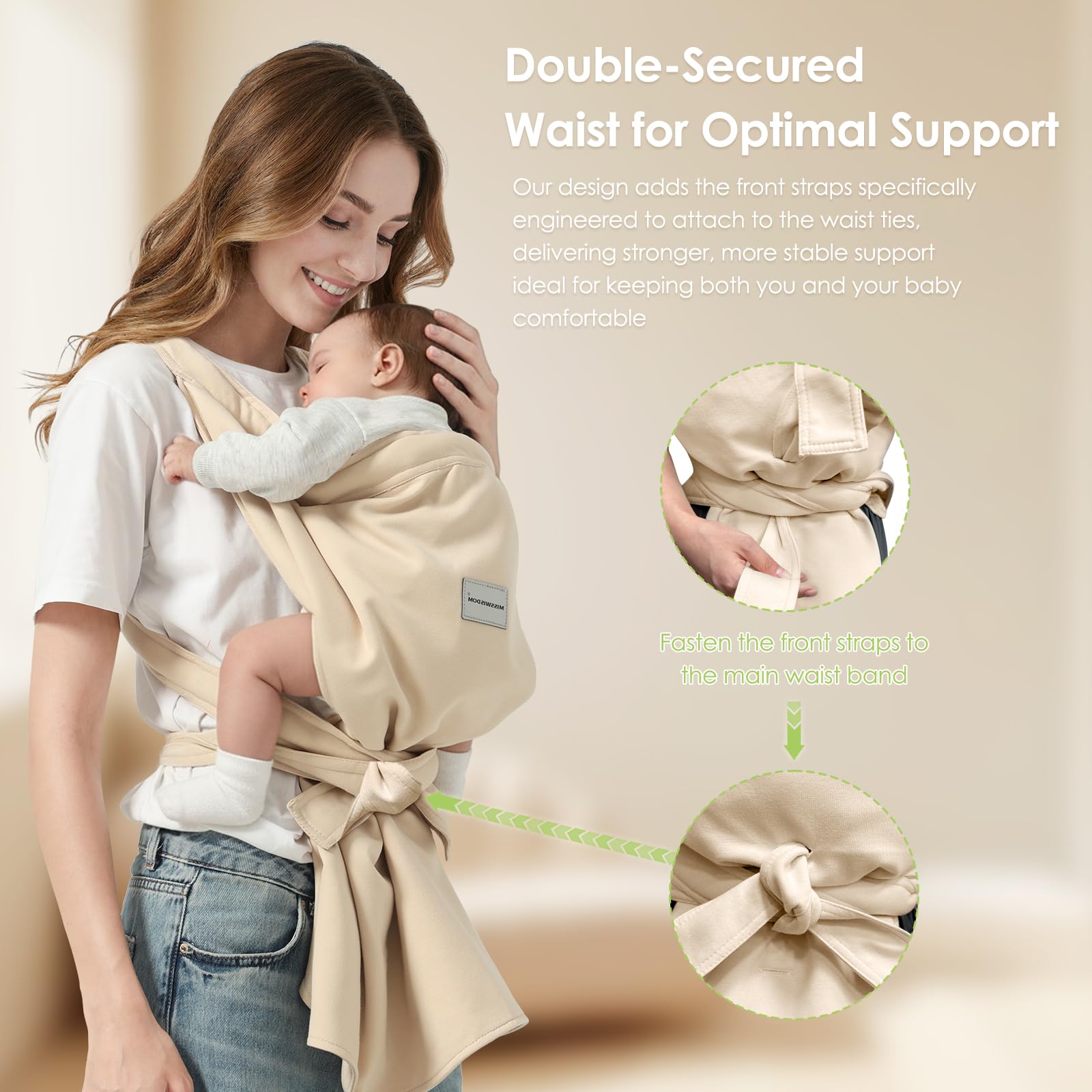MissWISDOM safety-certified carrier with ergonomic M-seat.