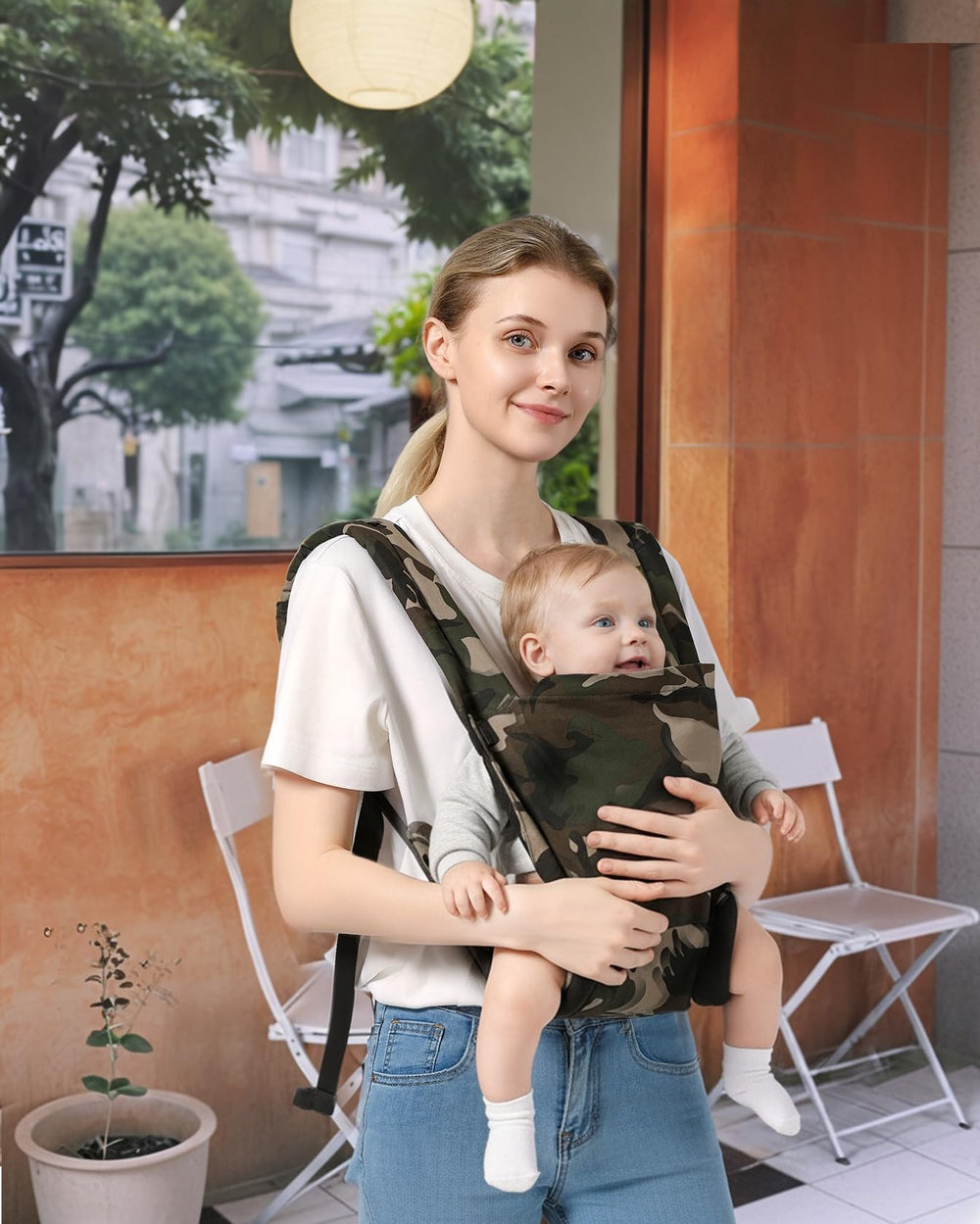 MISSWISDOM baby carrier suitable for 7 to 30 pounds