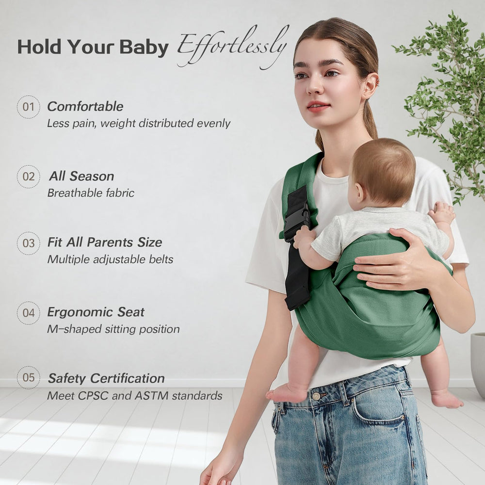 Misswisdom sling with double buckles for enhanced safety during outings