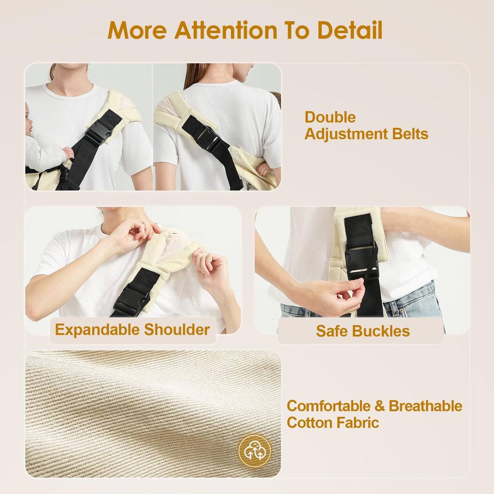 MISSWISDOM illustrated-manual helps new parents learn quick wearing steps.