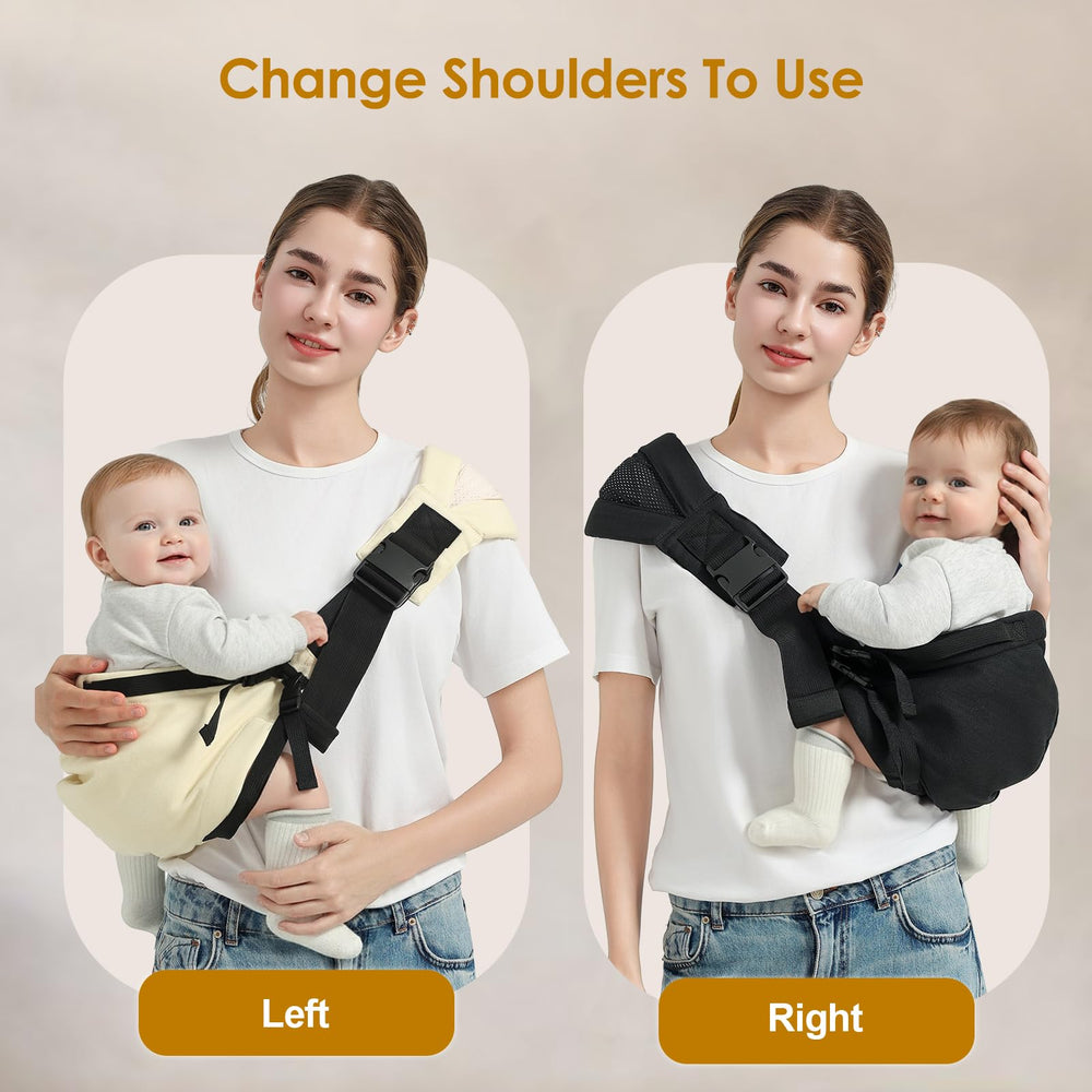 MISSWISDOM sling-outdoors-use enables hands-free walks and shopping.